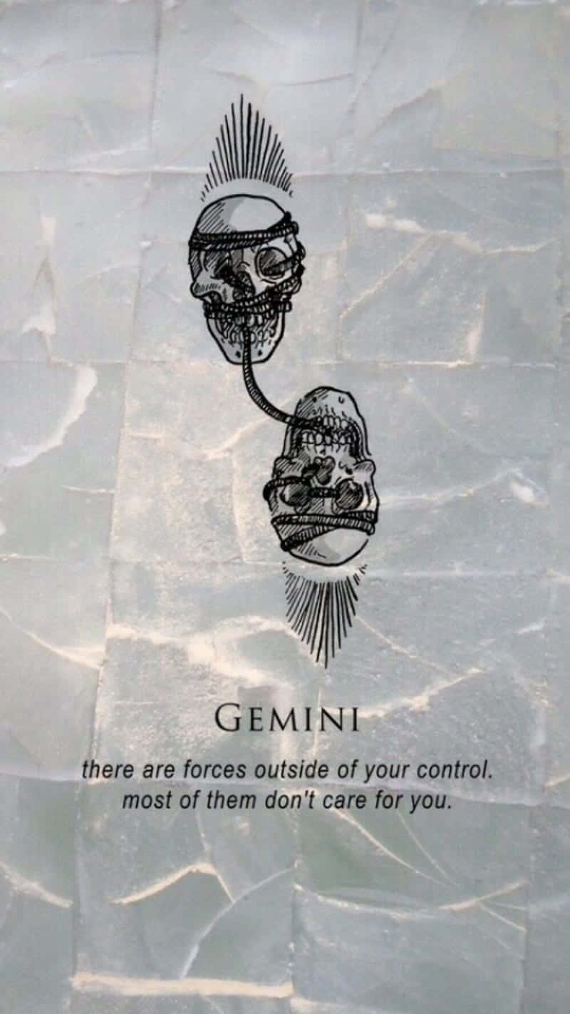 Gemini, skulls, tube, HD Phone Wallpaper