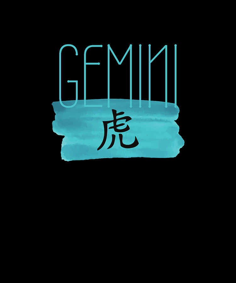 Gemini, cyan, watercolor splash, SD Phone Wallpaper
