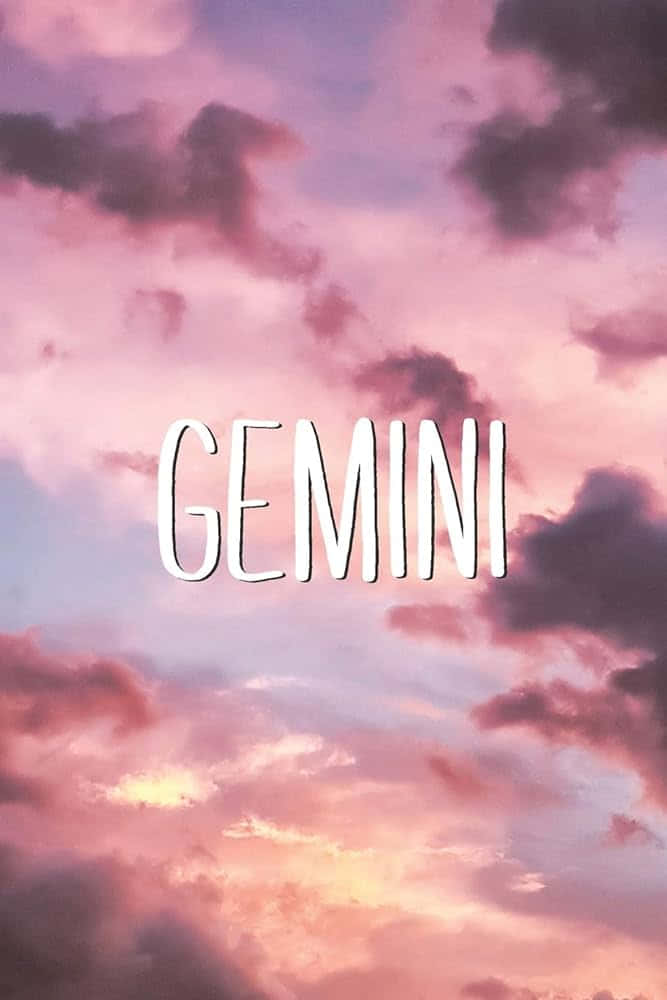 Gemini, twilight sky, soft pinks, SD Phone Wallpaper