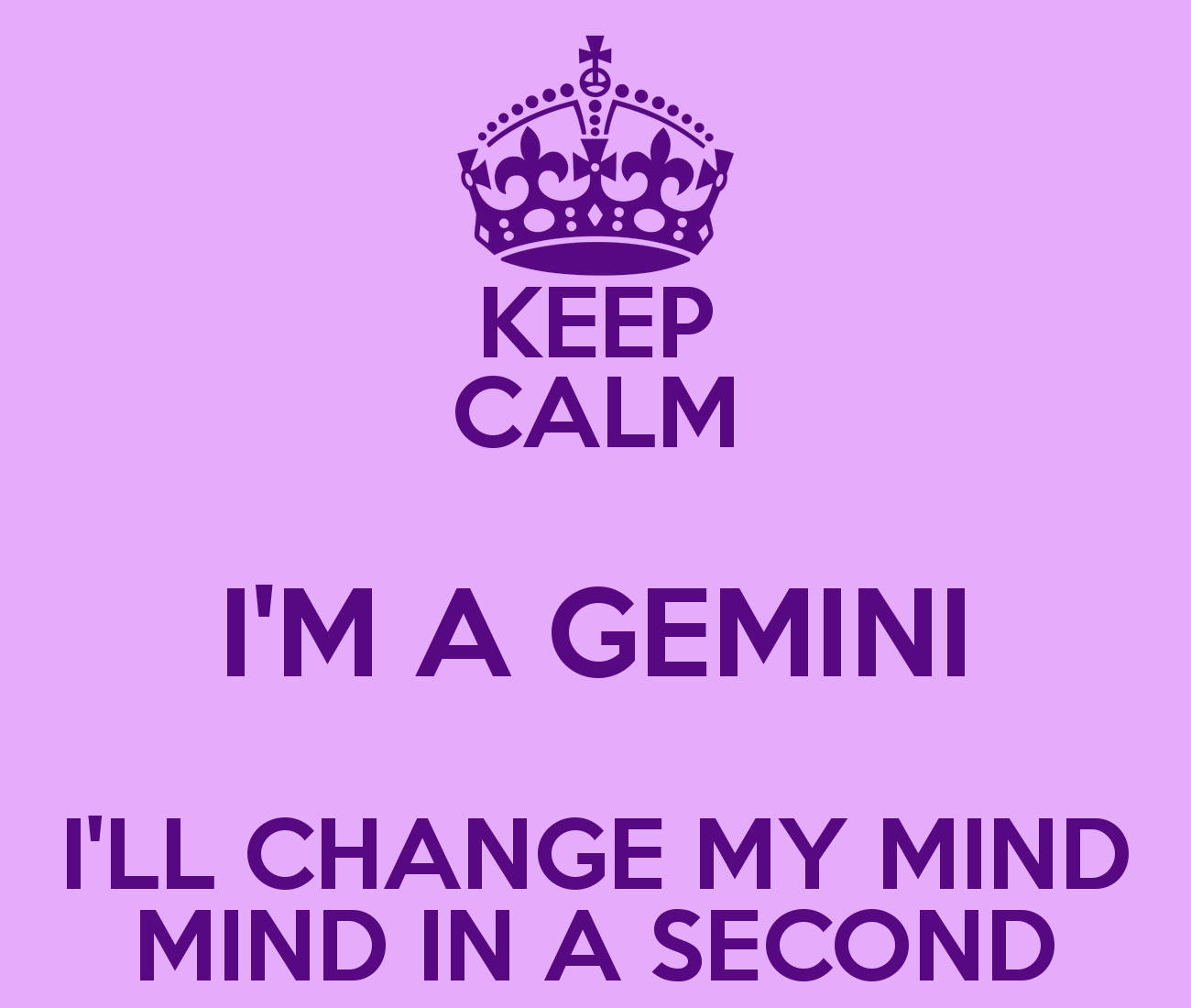 Gemini, purple background, crown, HD Desktop Wallpaper