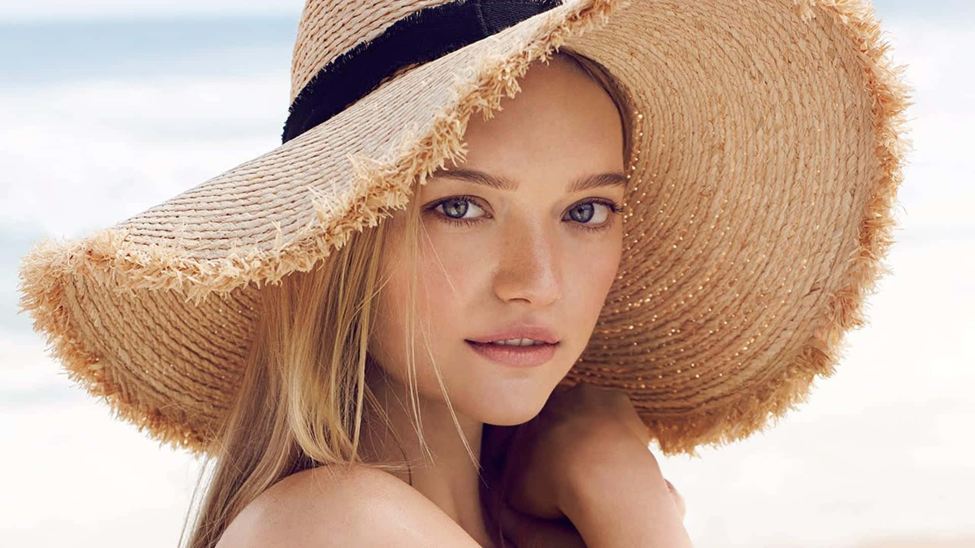 Gemma Ward, blonde hair, blue eyes, Full HD Desktop Wallpaper