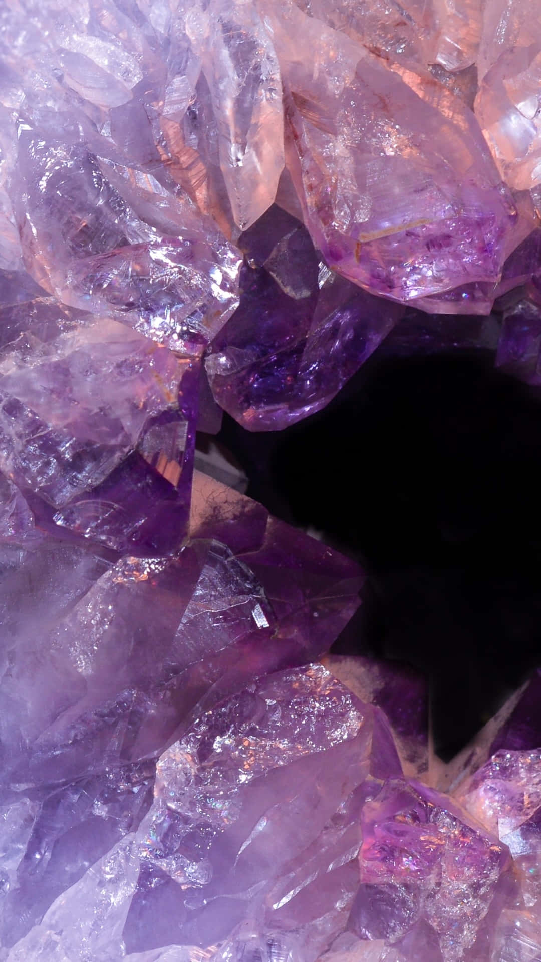amethyst, gemstone, geode, Full HD Phone Wallpaper