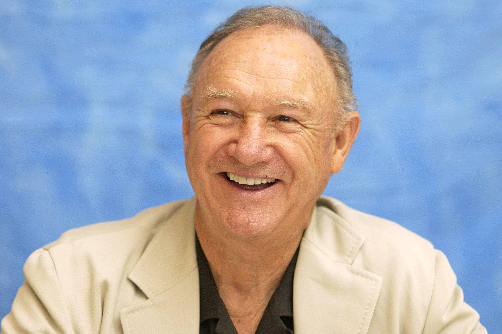 Gene Hackman, gray hair, beige blazer, Full HD Desktop Wallpaper