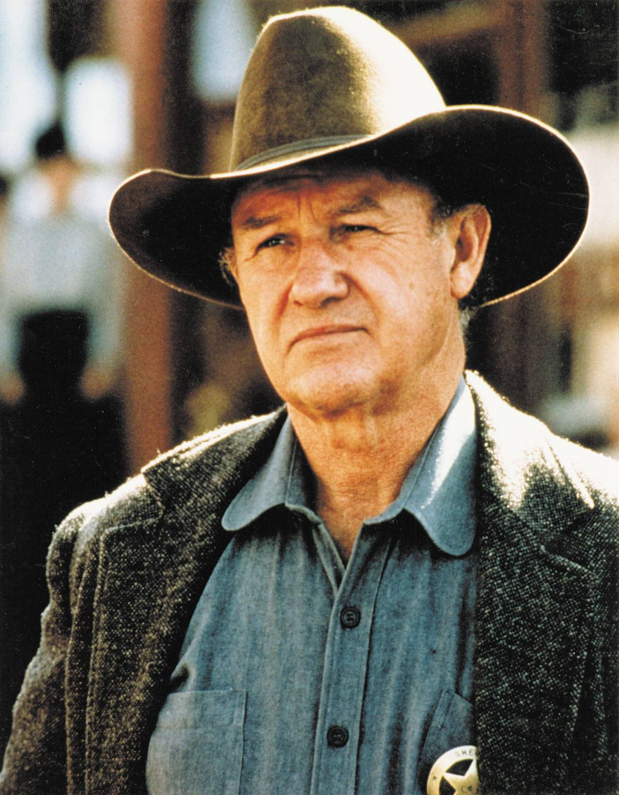 Gene Hackman, sheriff, cowboy hat, HD Phone Wallpaper