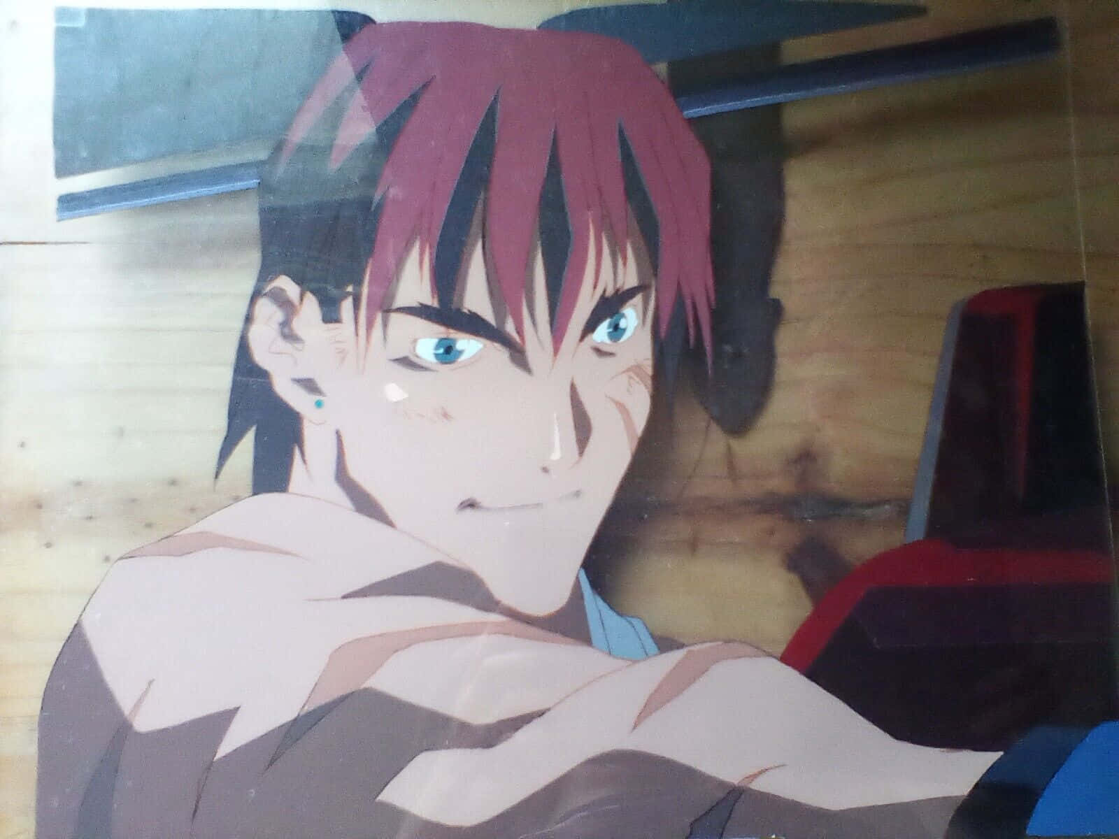 Gene Starwind, spiky red hair, blue eyes, HD Desktop Wallpaper