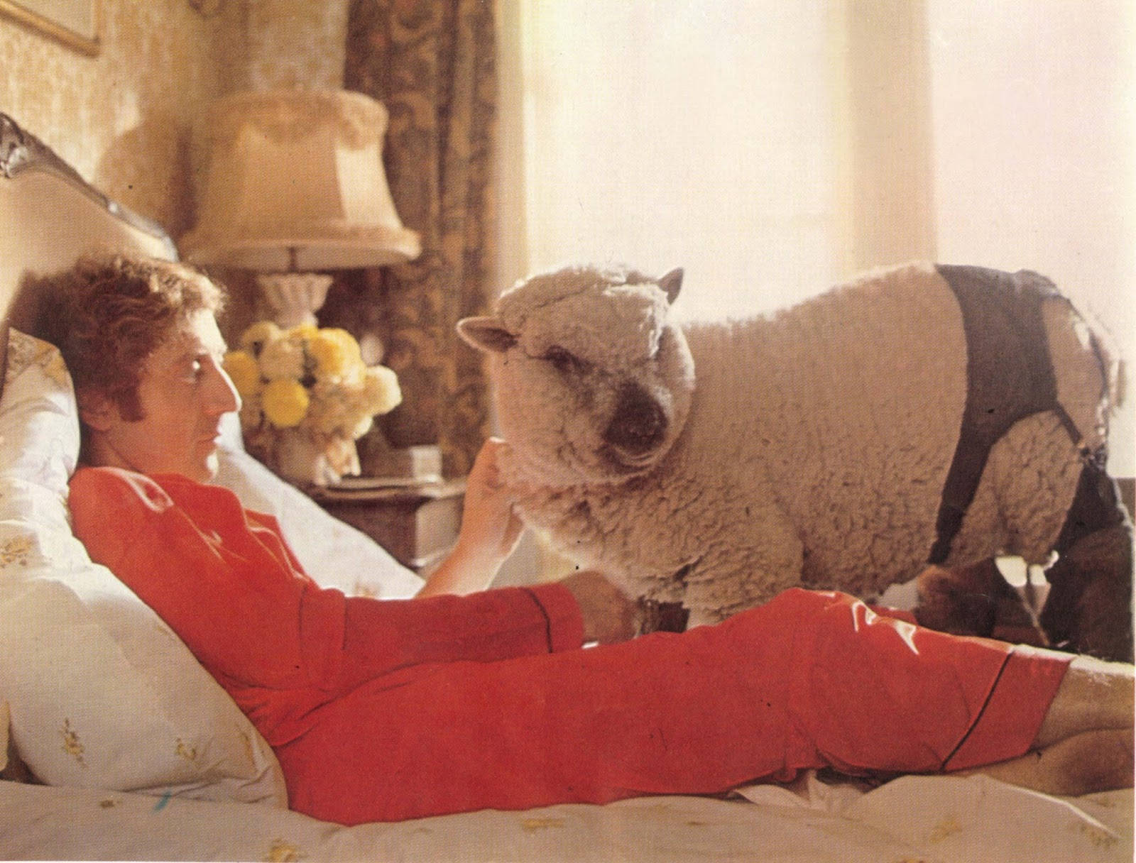 Gene Wilder, 1972, red pajamas, HD Desktop Wallpaper