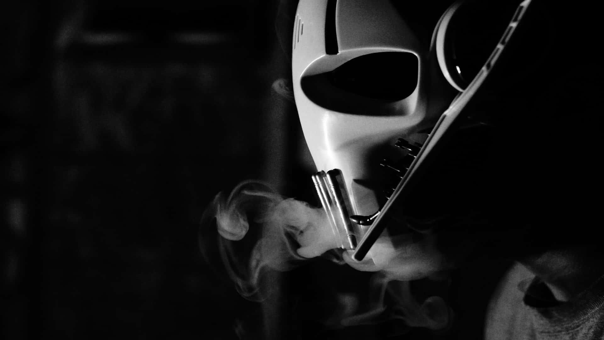 General Grievous, white skull mask, cigarette, Full HD Desktop Wallpaper