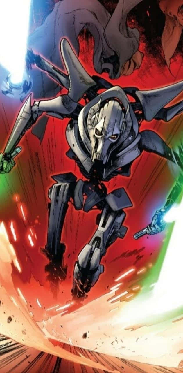 General Grievous, battle droid, glowing blades, HD Phone Wallpaper