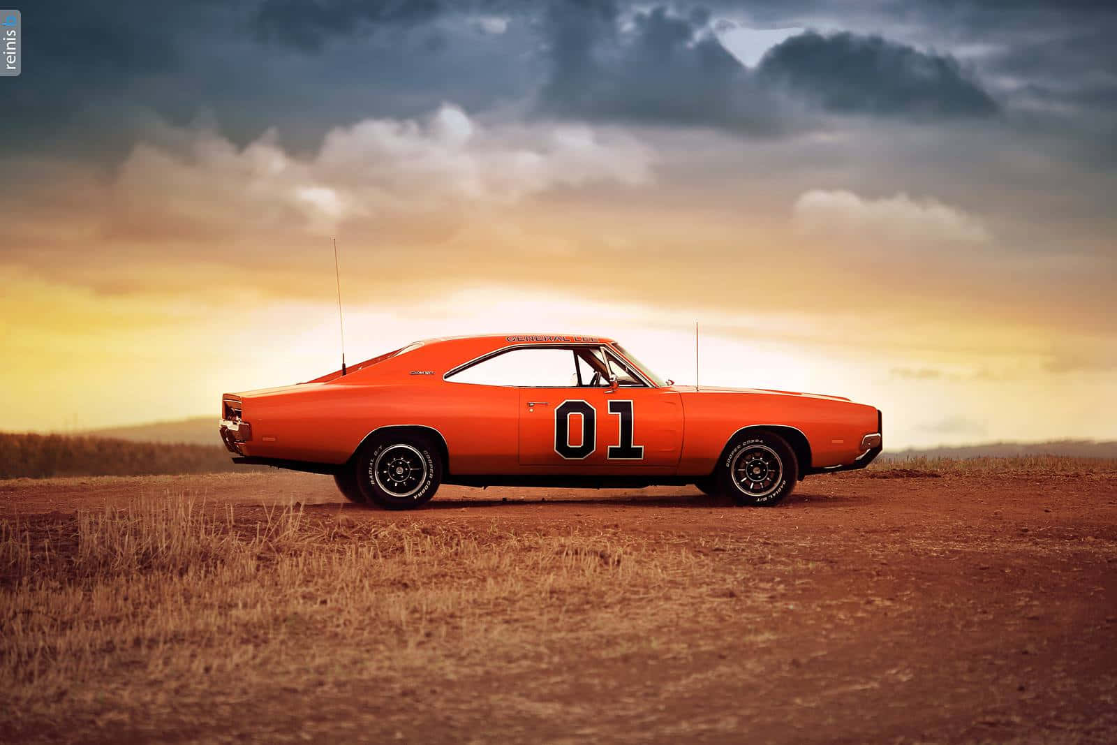 General Lee, 01, vibrant orange, HD Desktop Wallpaper