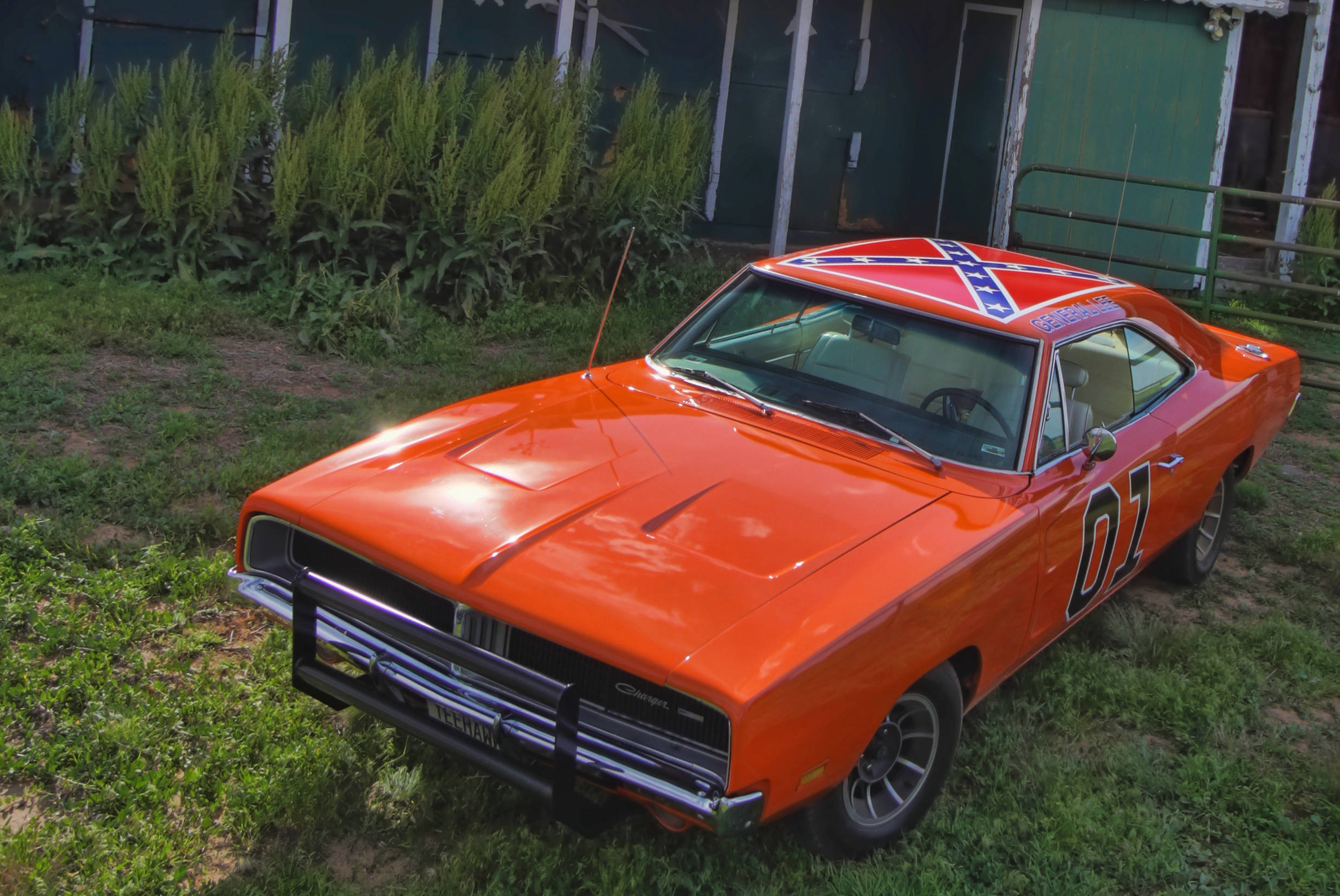 General Lee, 1970 Dodge Challenger, orange, Full HD Desktop Wallpaper