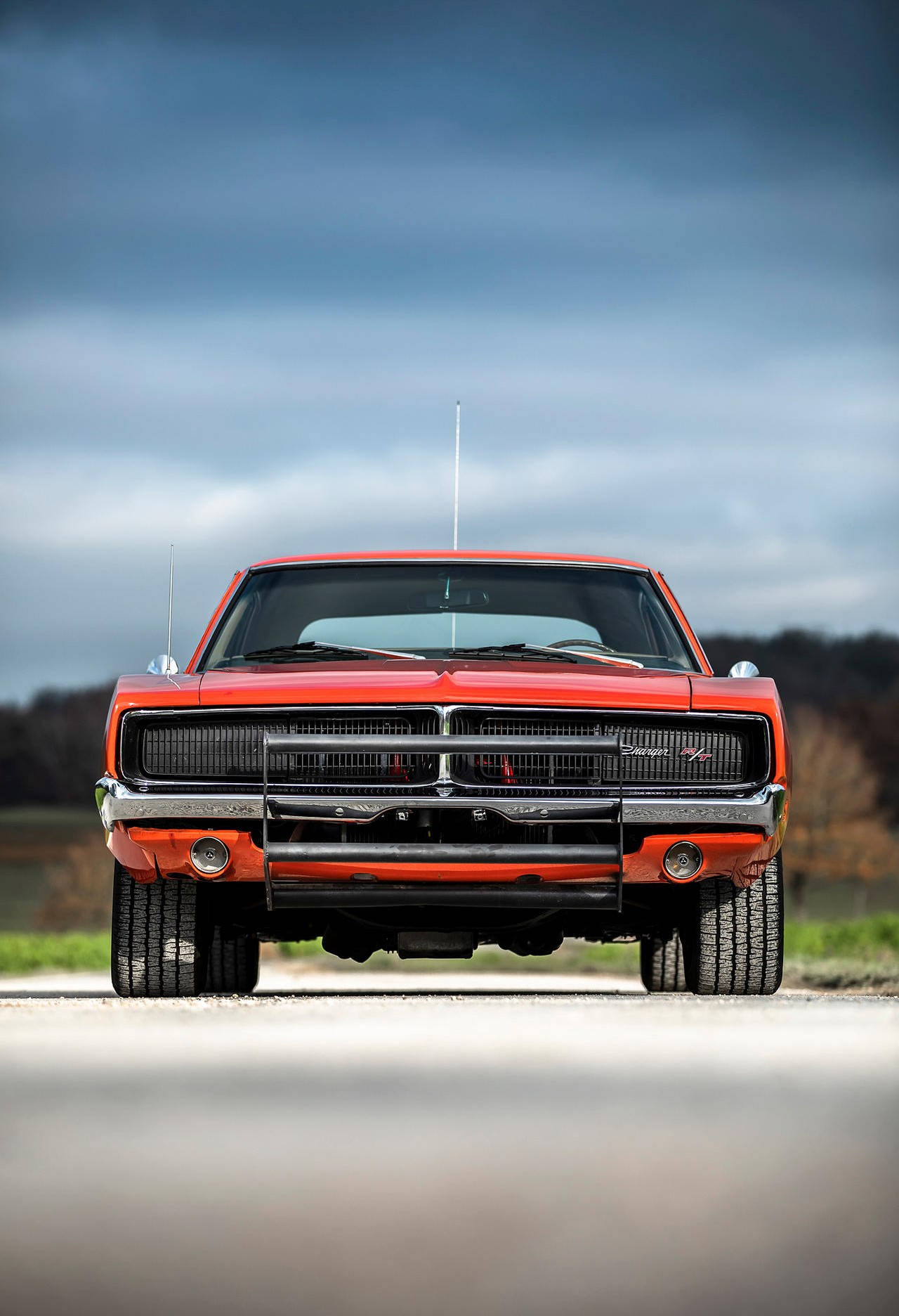 General Lee, red, classic muscle car, HD Phone Wallpaper