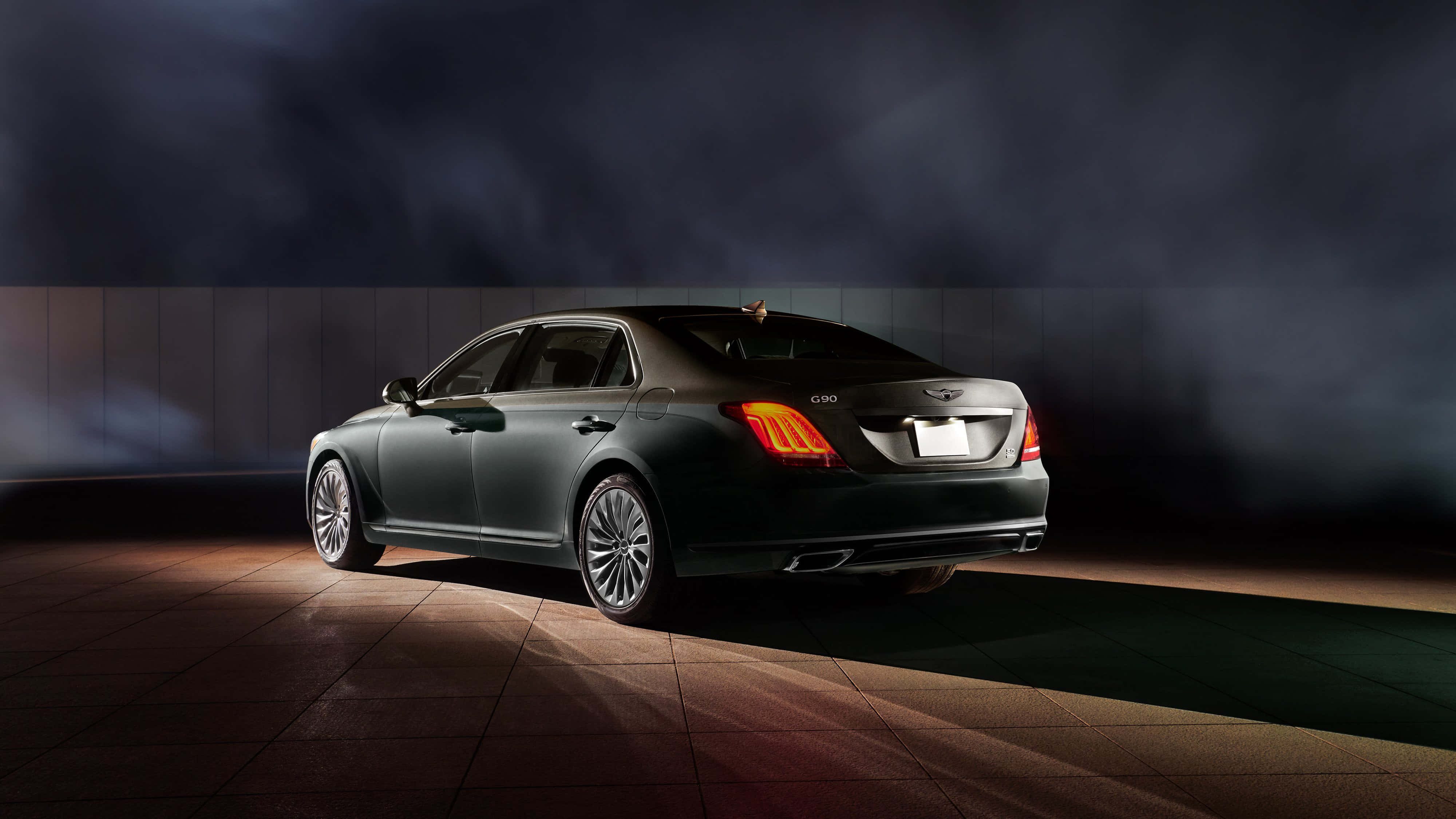 Genesis G70, dark green, luxury sedan, 4K Desktop Wallpaper