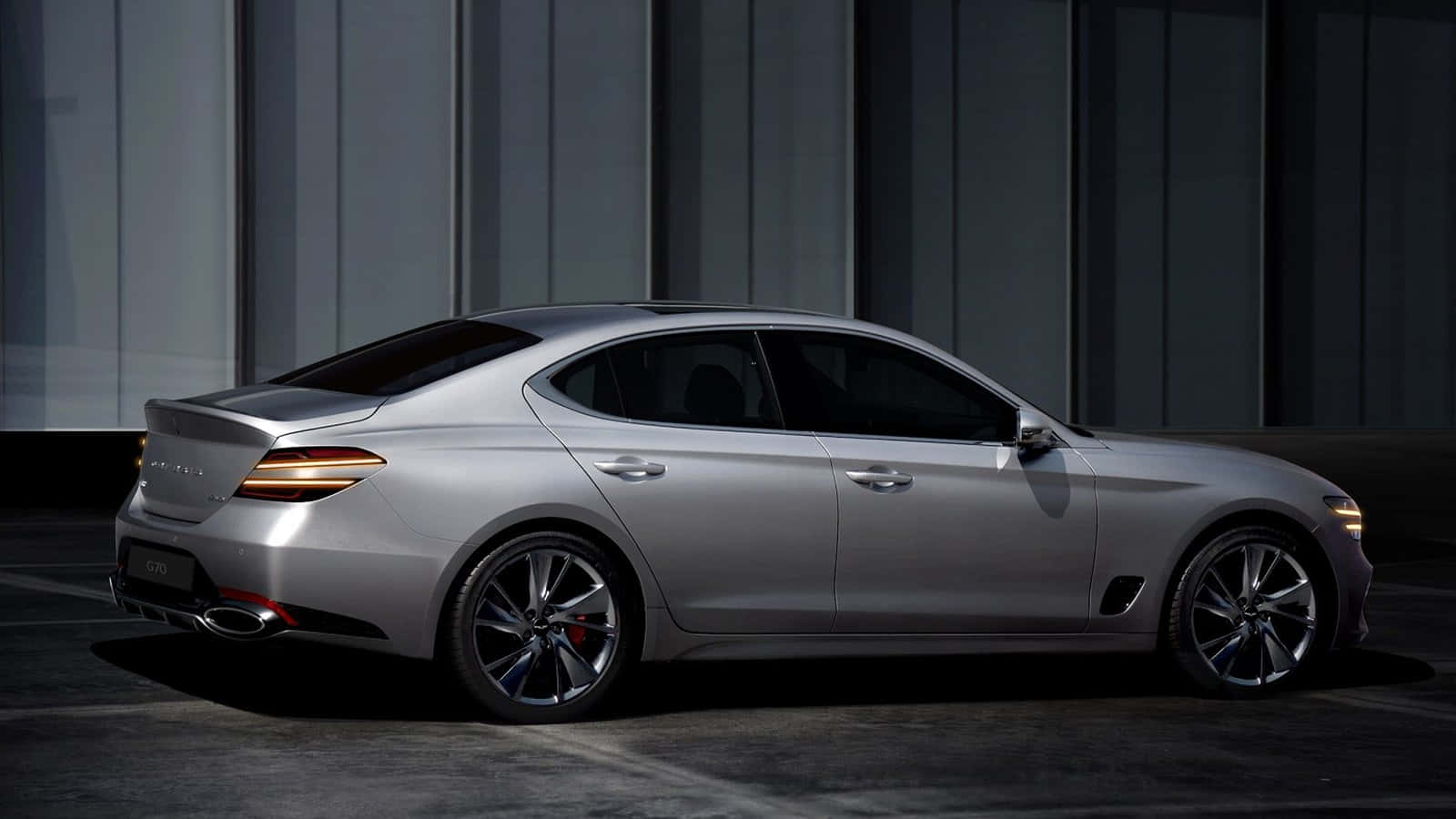 Genesis G70, silver, studio lighting, HD Desktop Wallpaper