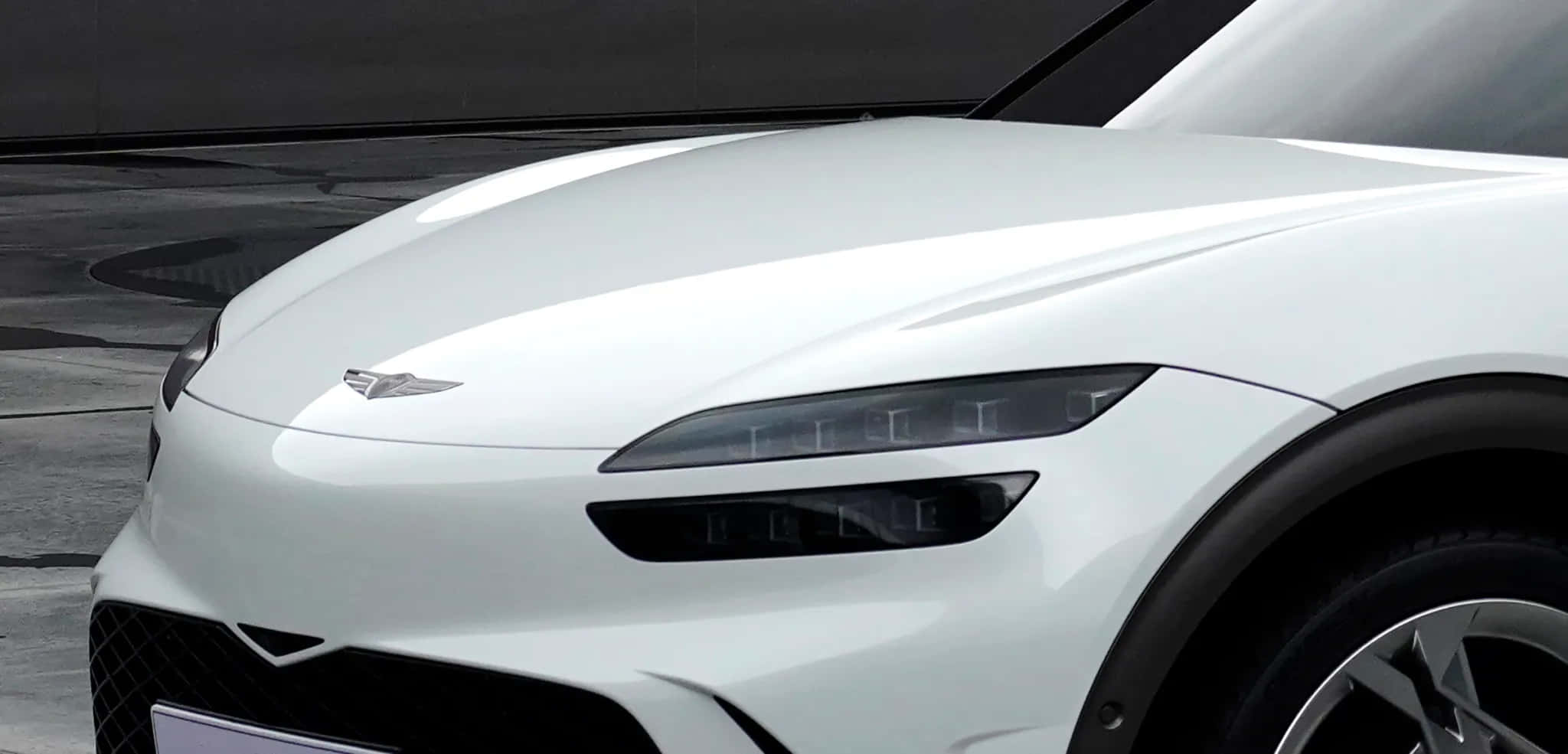 Genesis GV60, white, modern car, Full HD Desktop Wallpaper