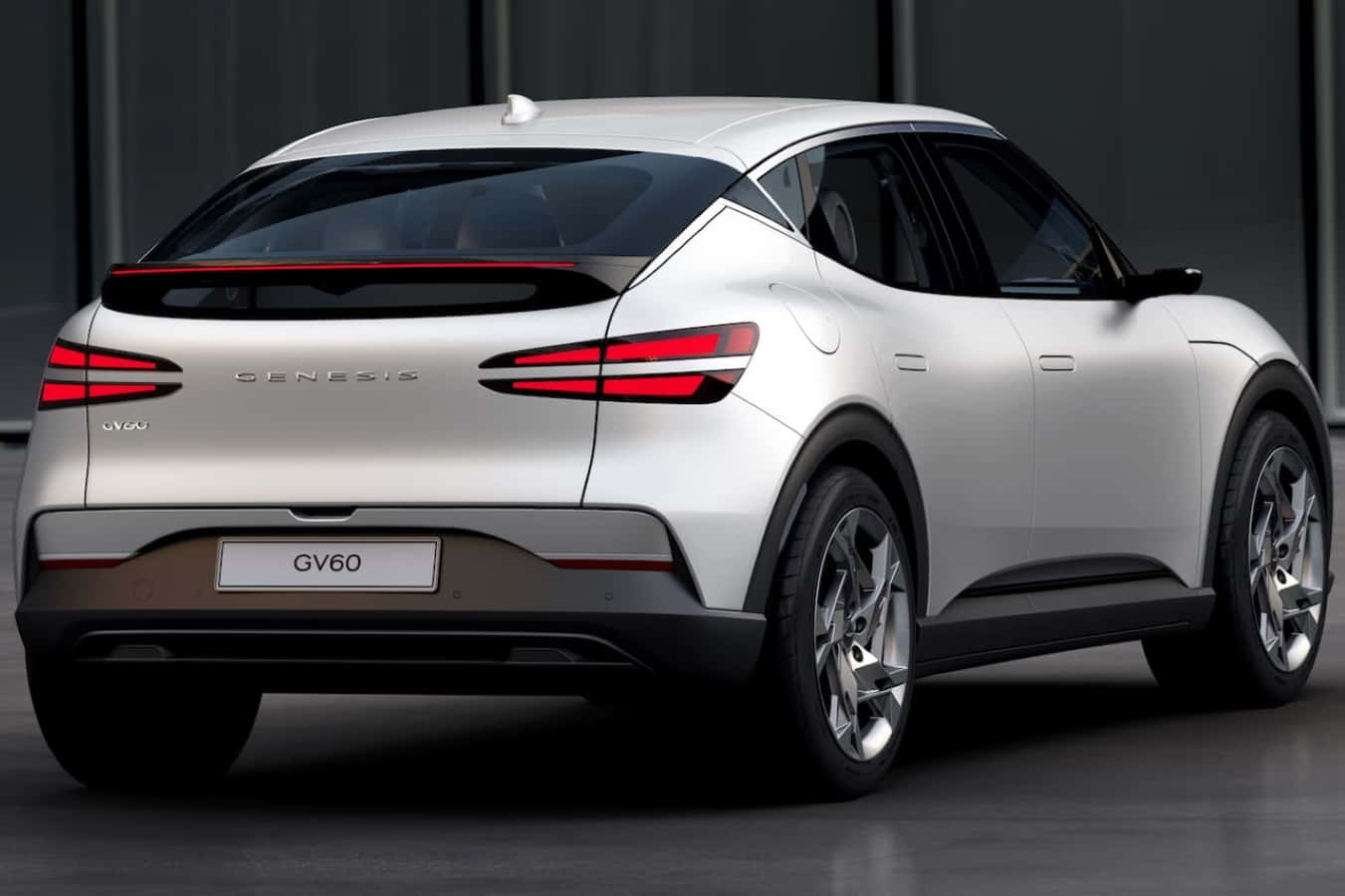 Genesis GV60, silver, electric SUV, HD Desktop Wallpaper