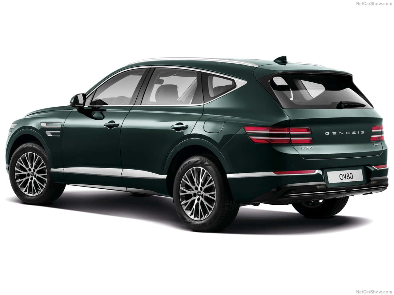 Genesis GV80, dark green, dusk, HD Desktop Wallpaper