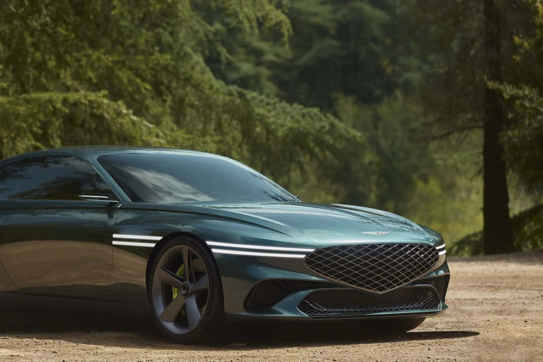 Genesis X Concept, teal, glowing accents, HD Desktop Wallpaper