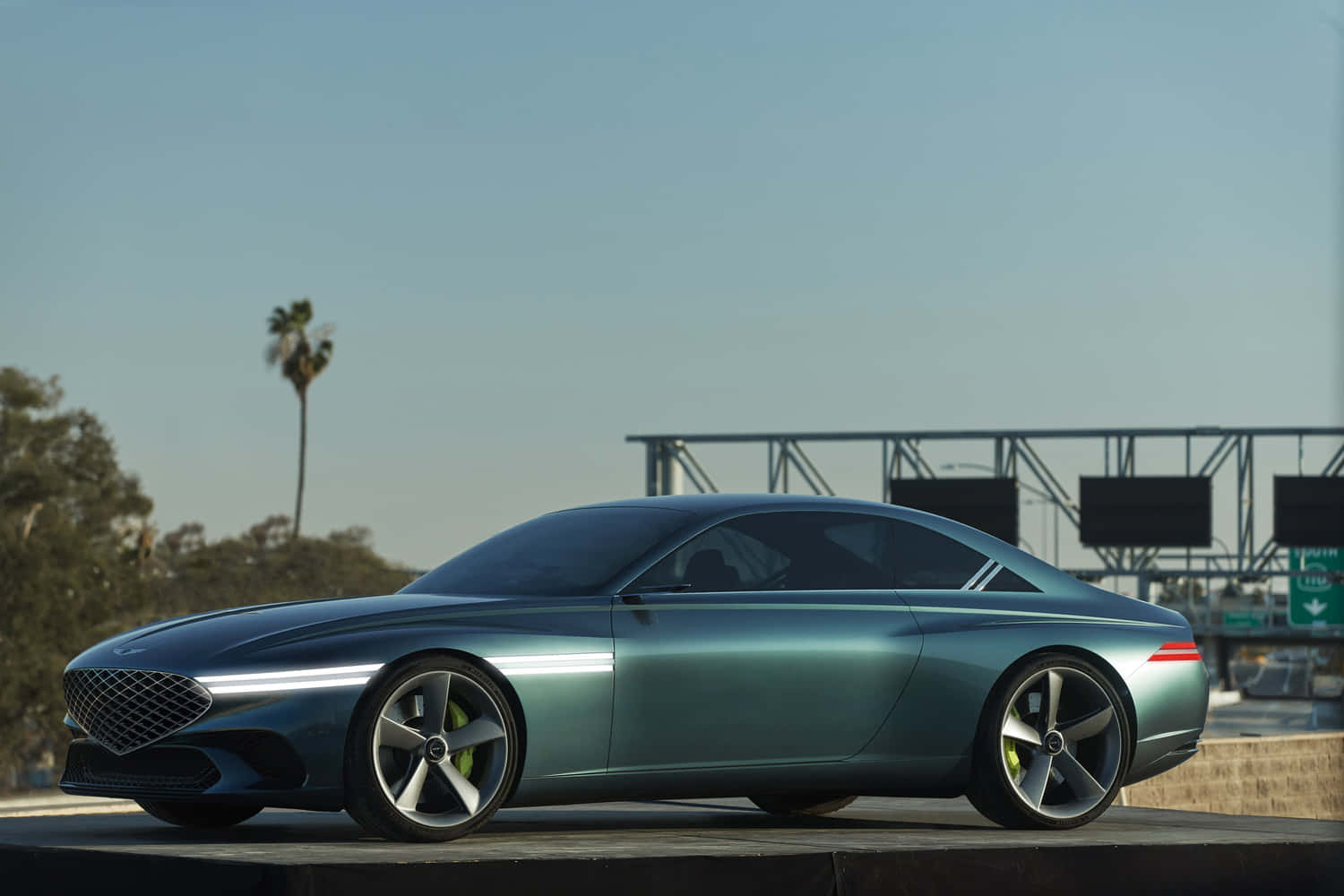 Genesis X Concept, teal, glowing accents, HD Desktop Wallpaper