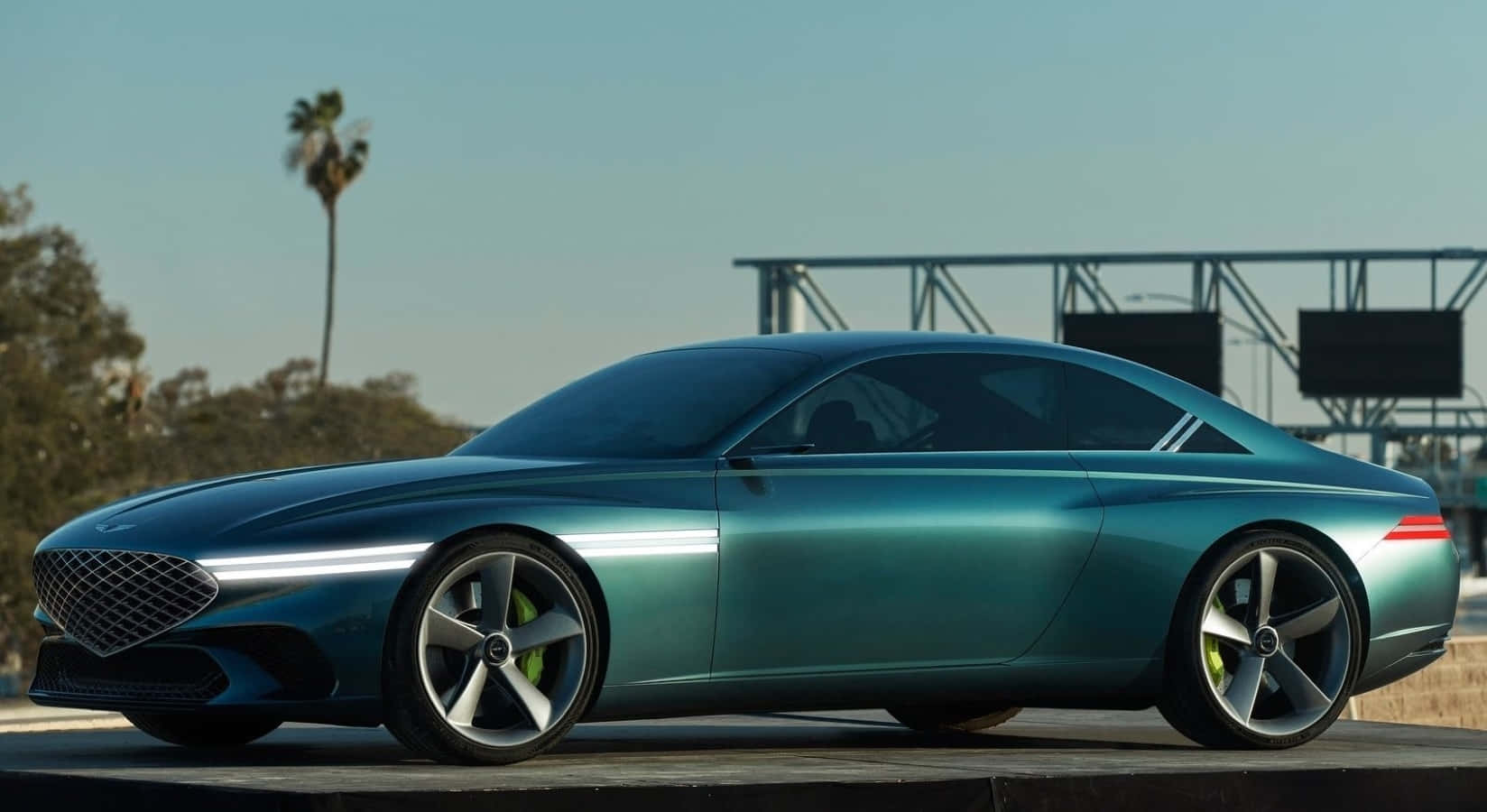 Genesis X Concept, teal, glowing accents, HD Desktop Wallpaper