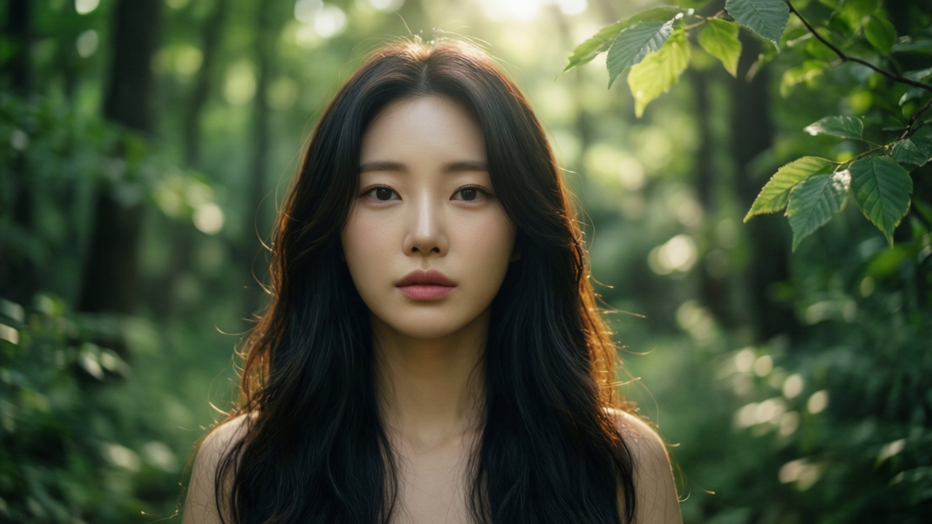 Genevieve Kang, forest, serene, Full HD Desktop Wallpaper
