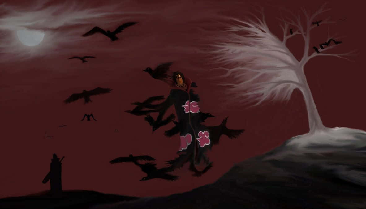 Genjutsu, ninja, pink clouds, SD Desktop Wallpaper