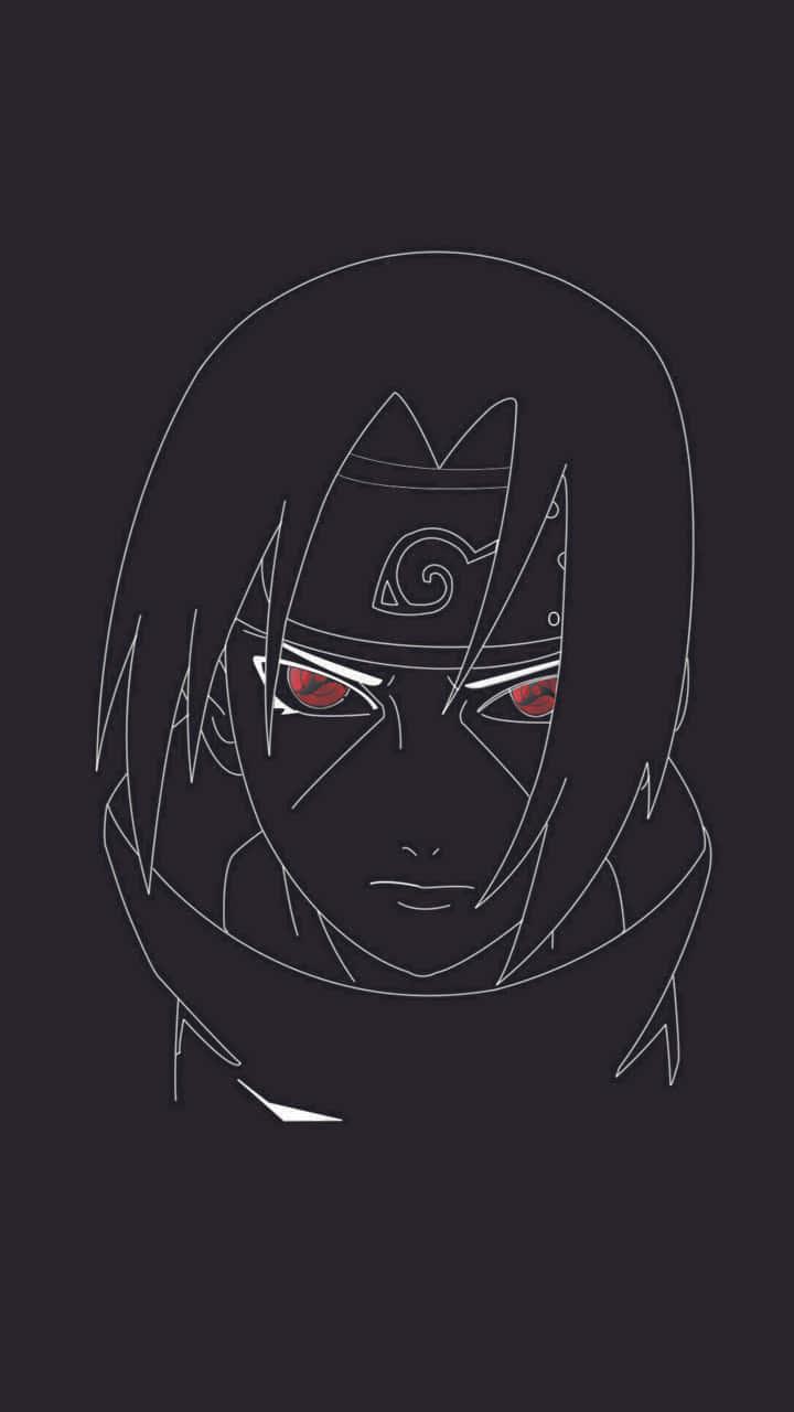 Genjutsu, anime character, glowing red eyes, HD Phone Wallpaper