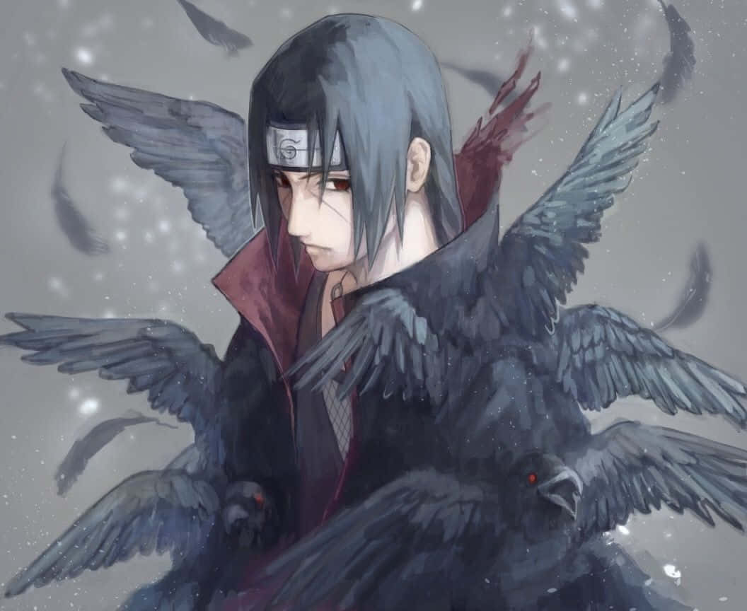 Genjutsu, dark wings, crows, SD Desktop Wallpaper
