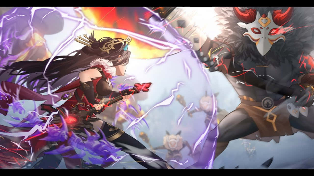 Beidou, Genshin Impact, female warrior, HD Desktop Wallpaper