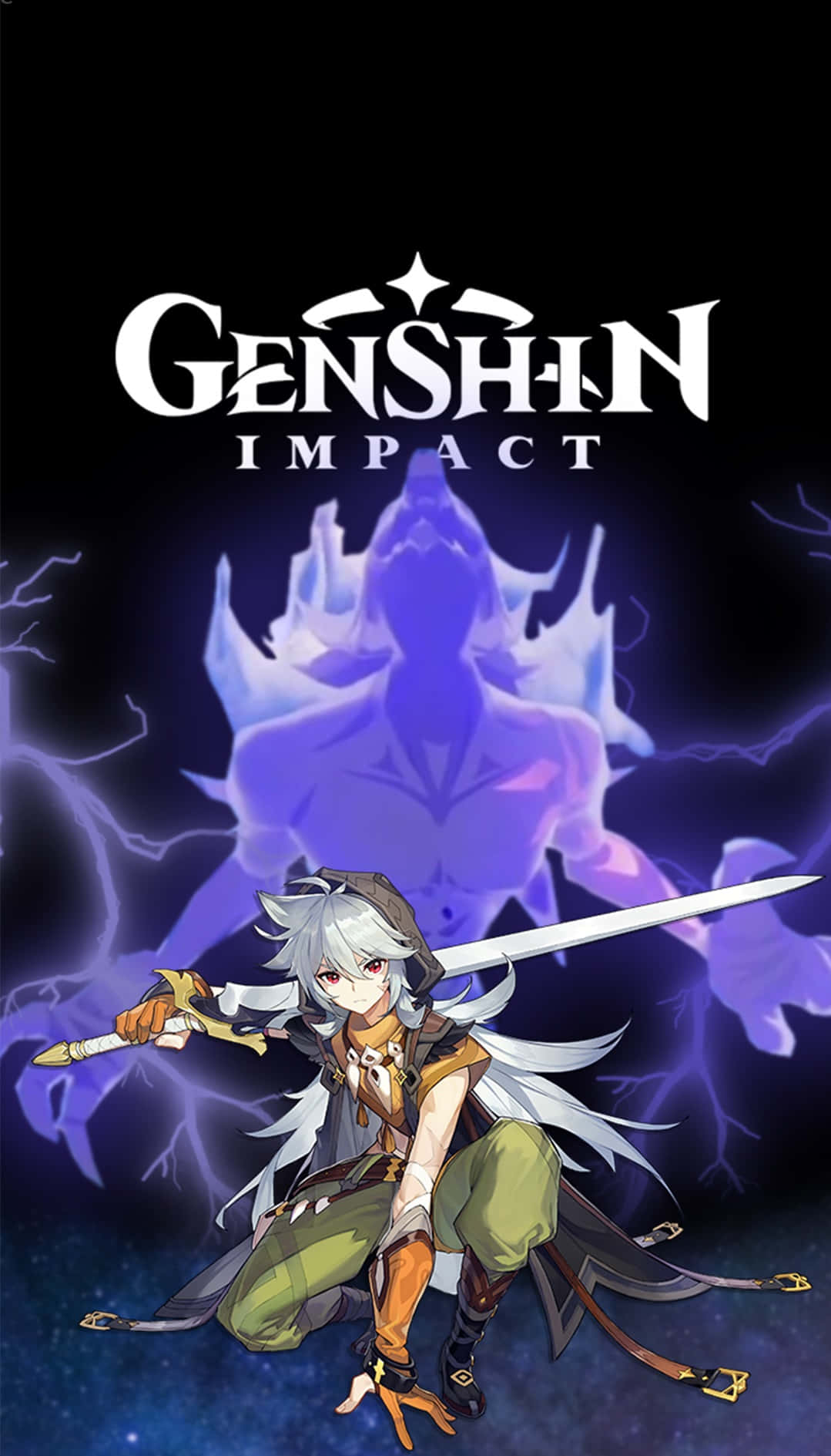 Genshin Impact, Bennett, silver-haired, HD Phone Wallpaper