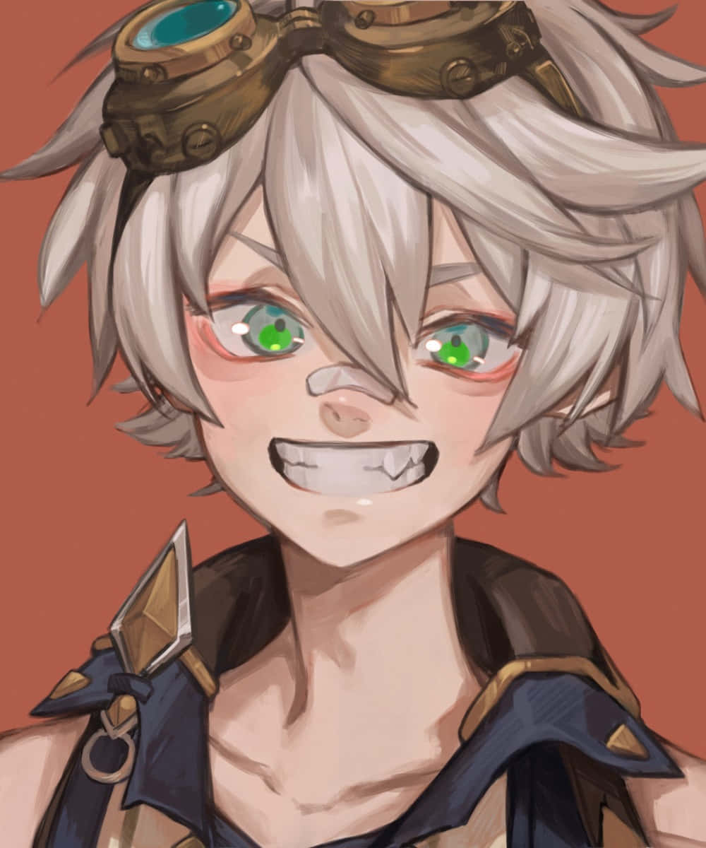 Genshin Impact, Bennett, silver hair, SD Phone Wallpaper