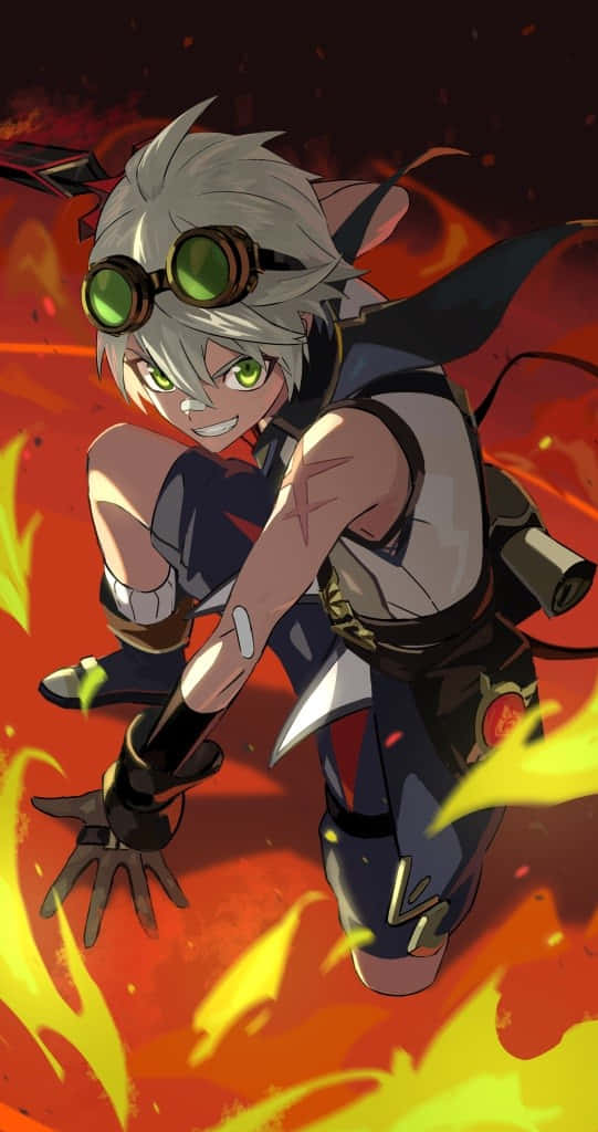 Genshin Impact, Bennett, silver hair, SD Phone Wallpaper