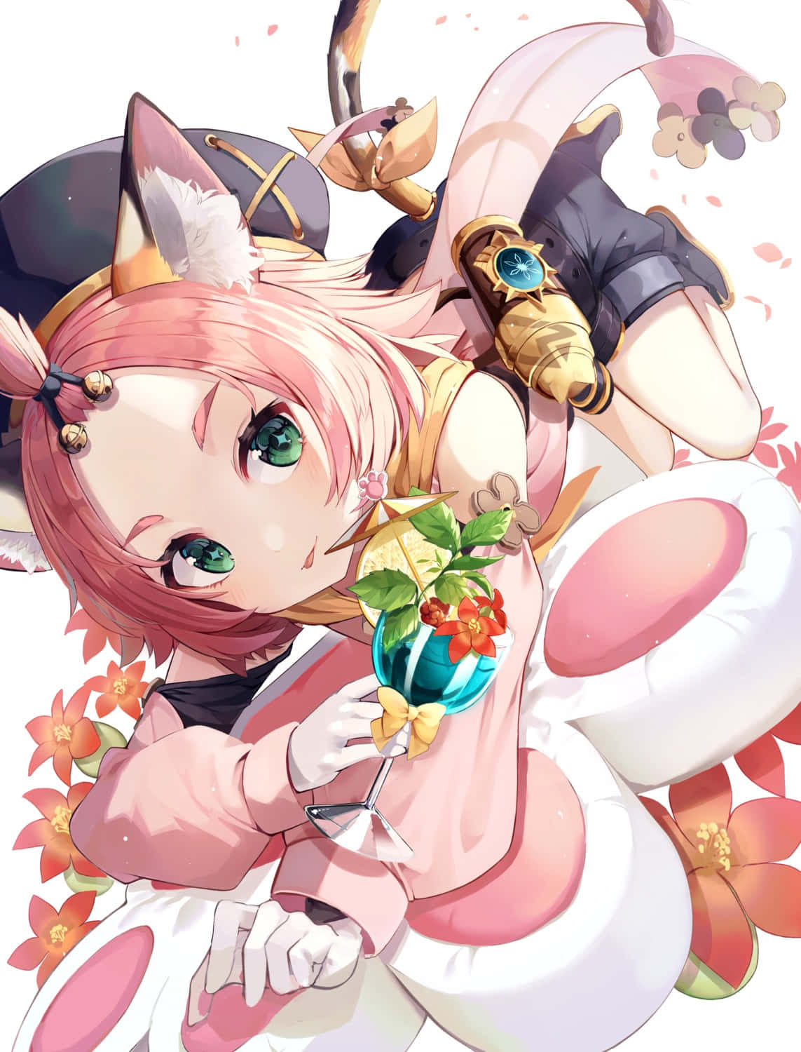 Genshin Impact, Diona, pink hair, HD Phone Wallpaper