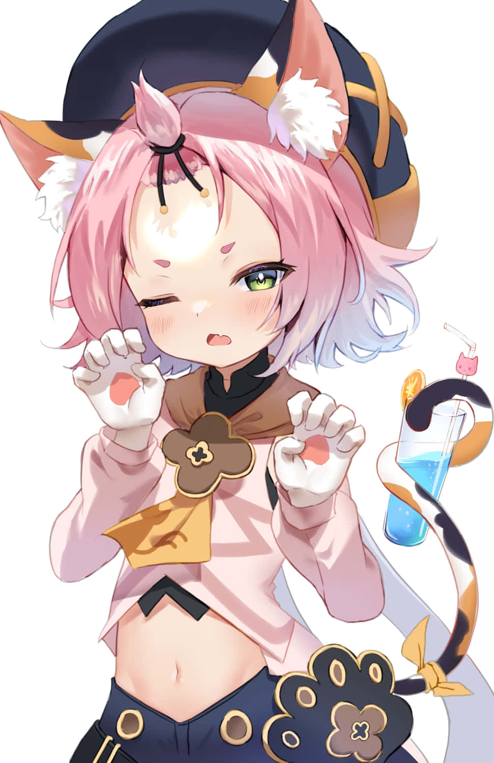 Genshin Impact, Diona, pink-haired anime girl, HD Phone Wallpaper
