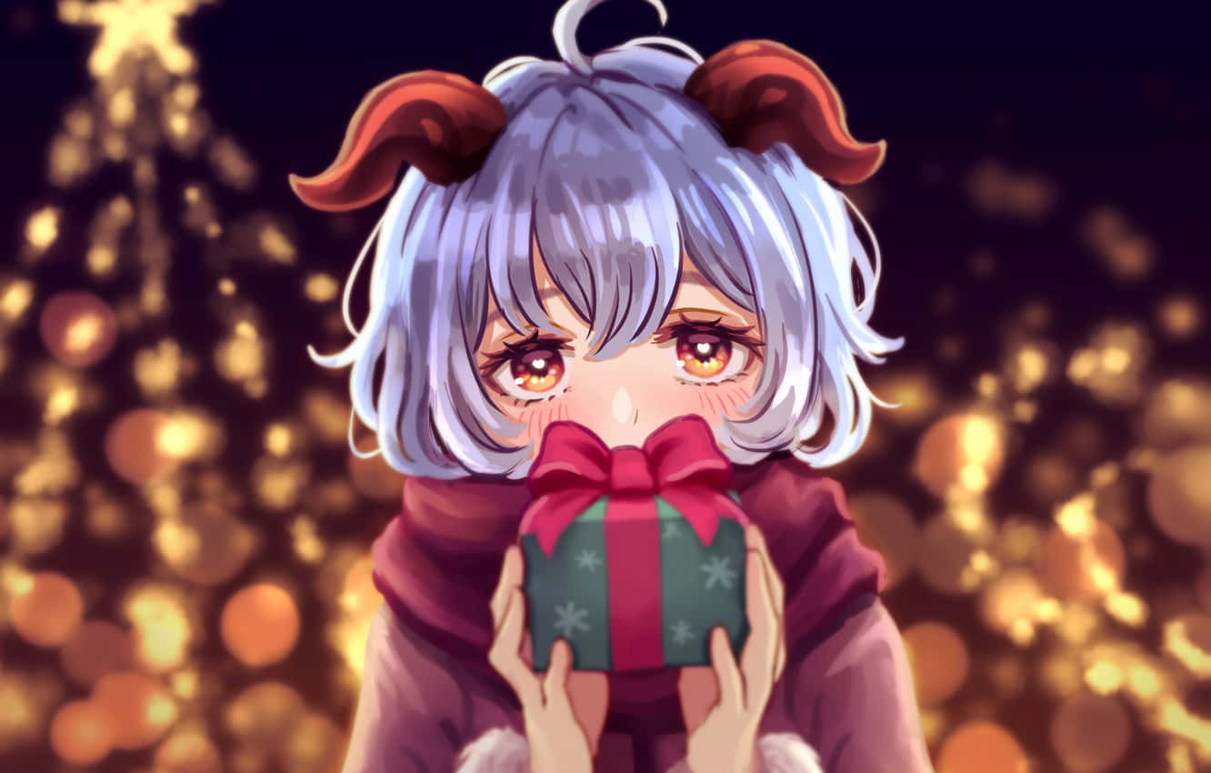 Genshin Impact, Ganyu, silver-haired anime girl, HD Desktop Wallpaper