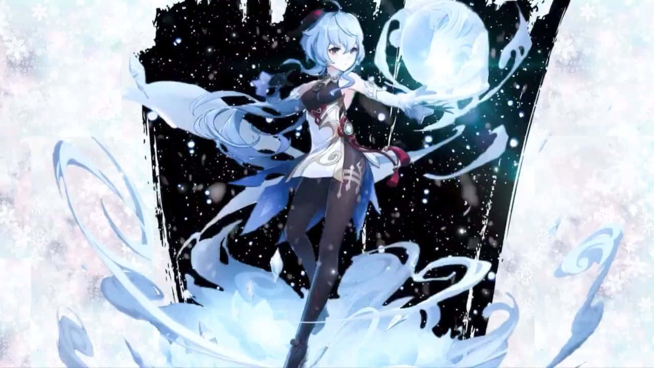 Genshin Impact, Ganyu, blue-haired, HD Desktop Wallpaper