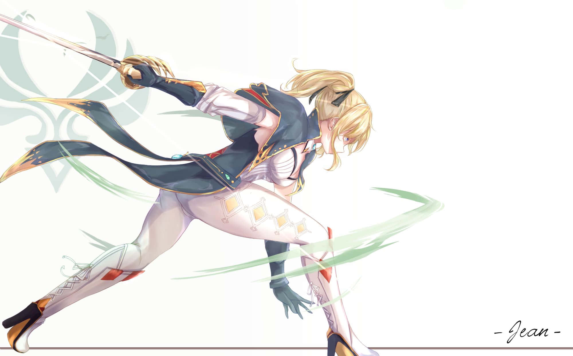 Genshin Impact, Jean, blonde anime girl, Full HD Desktop Wallpaper