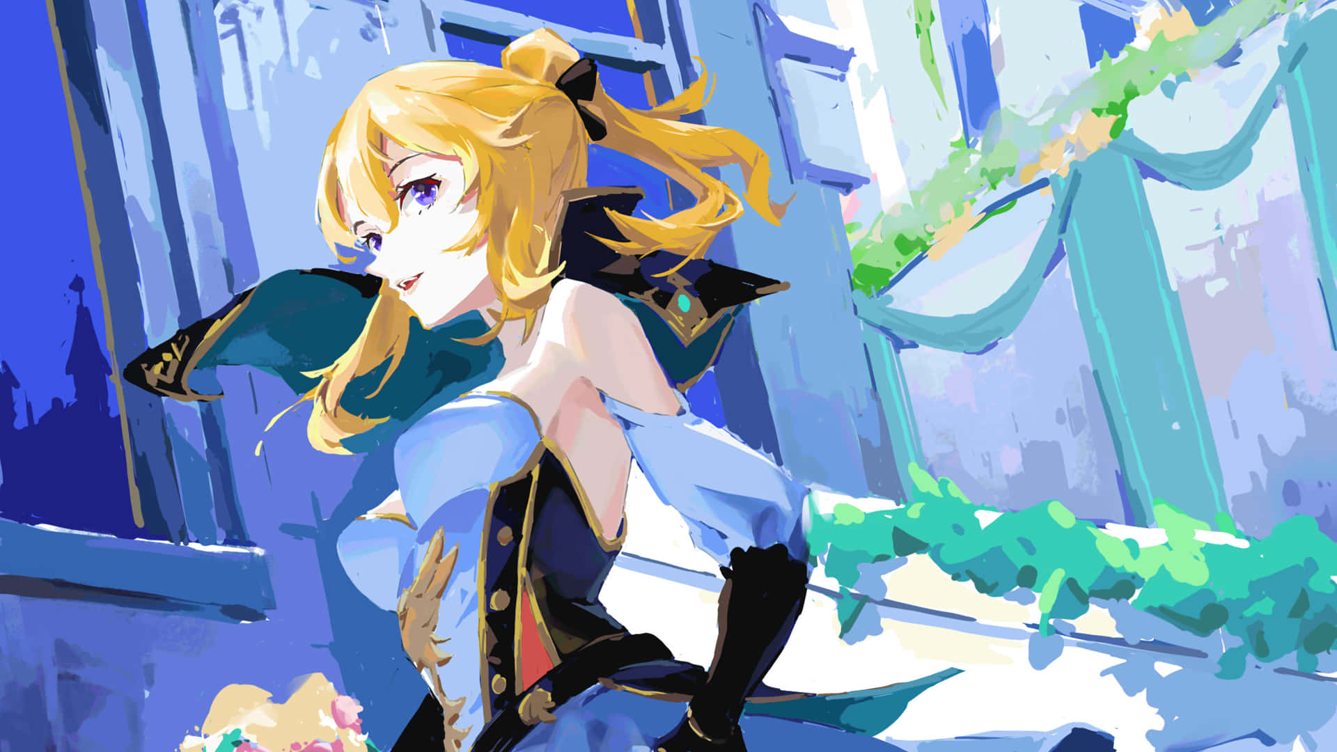 Genshin Impact, Jean, dandelion knight, Full HD Desktop Wallpaper