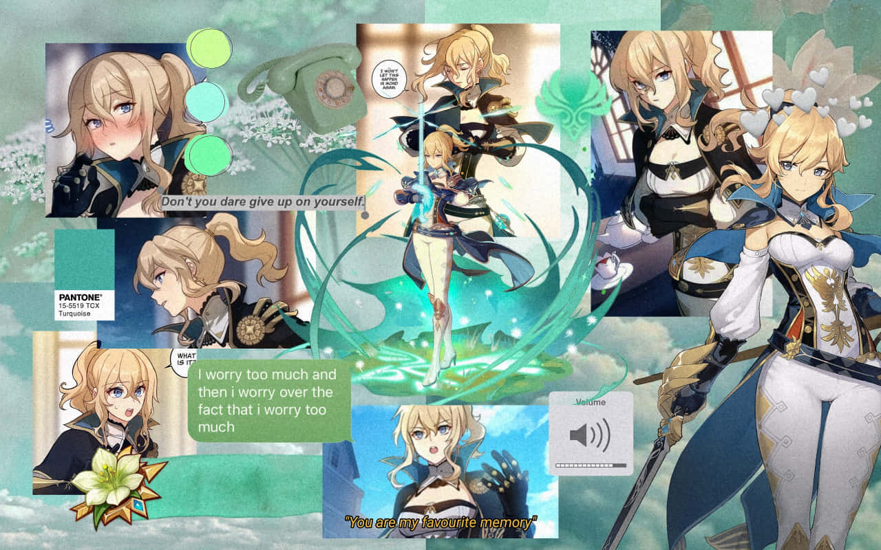 Genshin Impact, Jean, blonde female warrior, HD Desktop Wallpaper