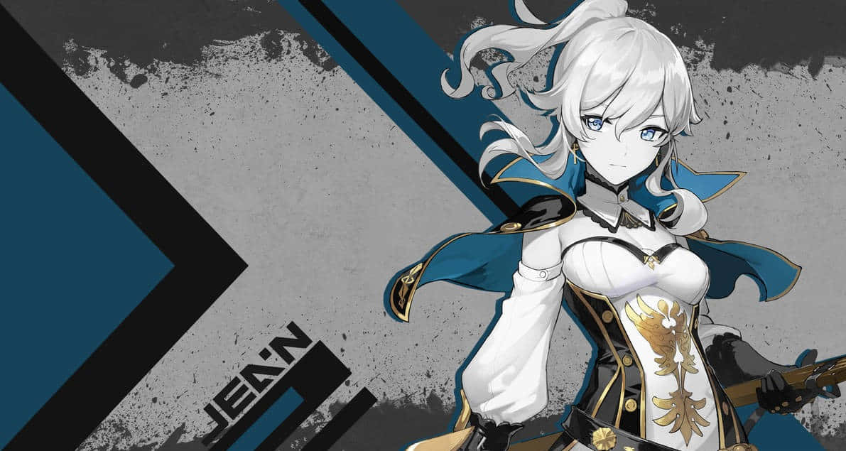 Jean, Genshin Impact, white hair, SD Desktop Wallpaper