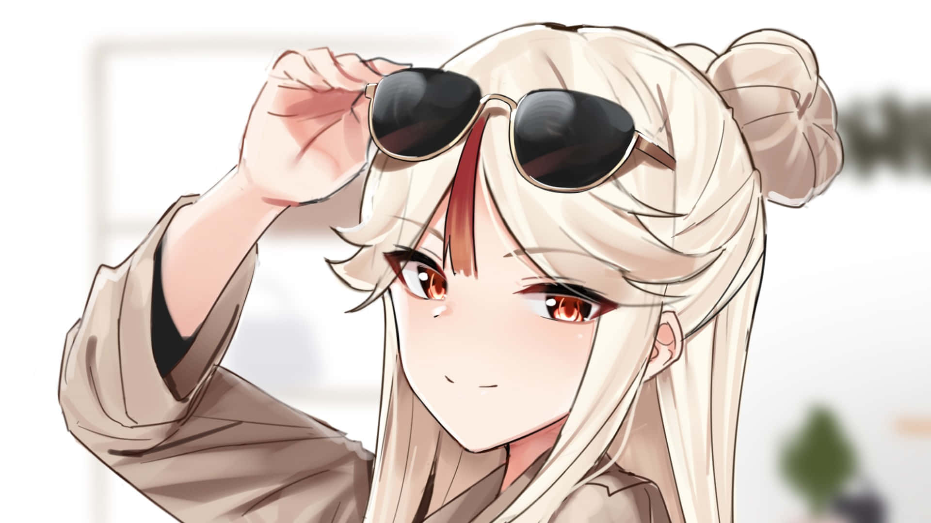 Genshin Impact, Ningguang, blonde hair, Full HD Desktop Wallpaper