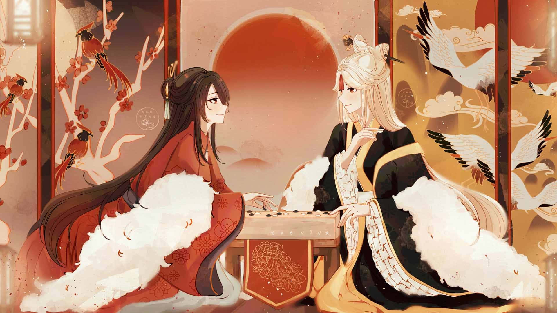 Genshin Impact, Ningguang, traditional robes, Full HD Desktop Wallpaper