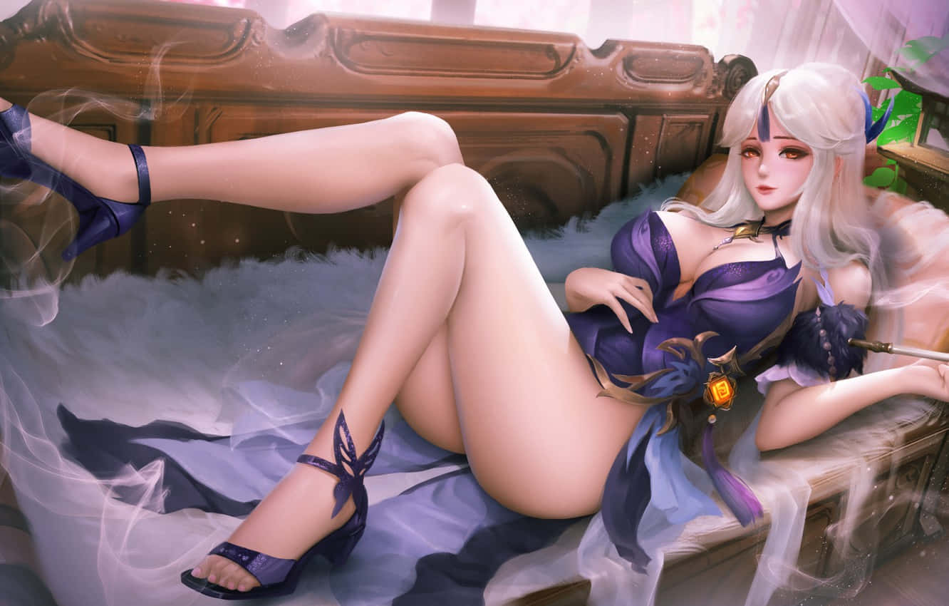 Genshin Impact, Ningguang, silver hair, HD Desktop Wallpaper