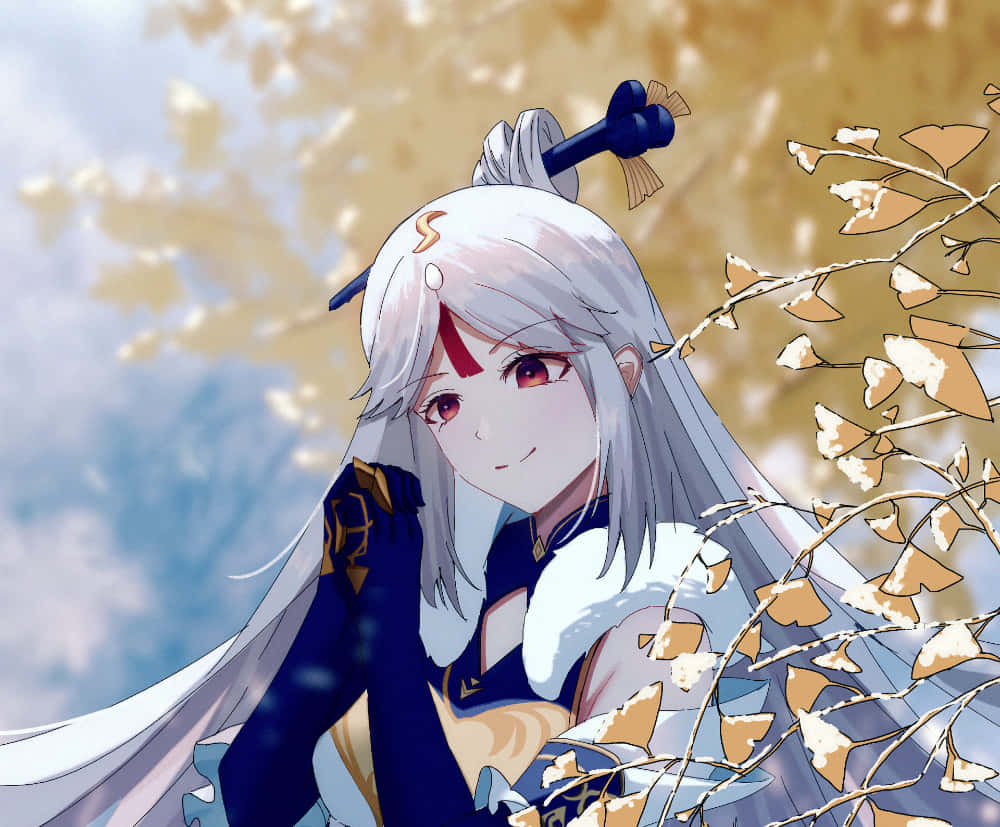 Genshin Impact, Ningguang, silver hair, SD Desktop Wallpaper