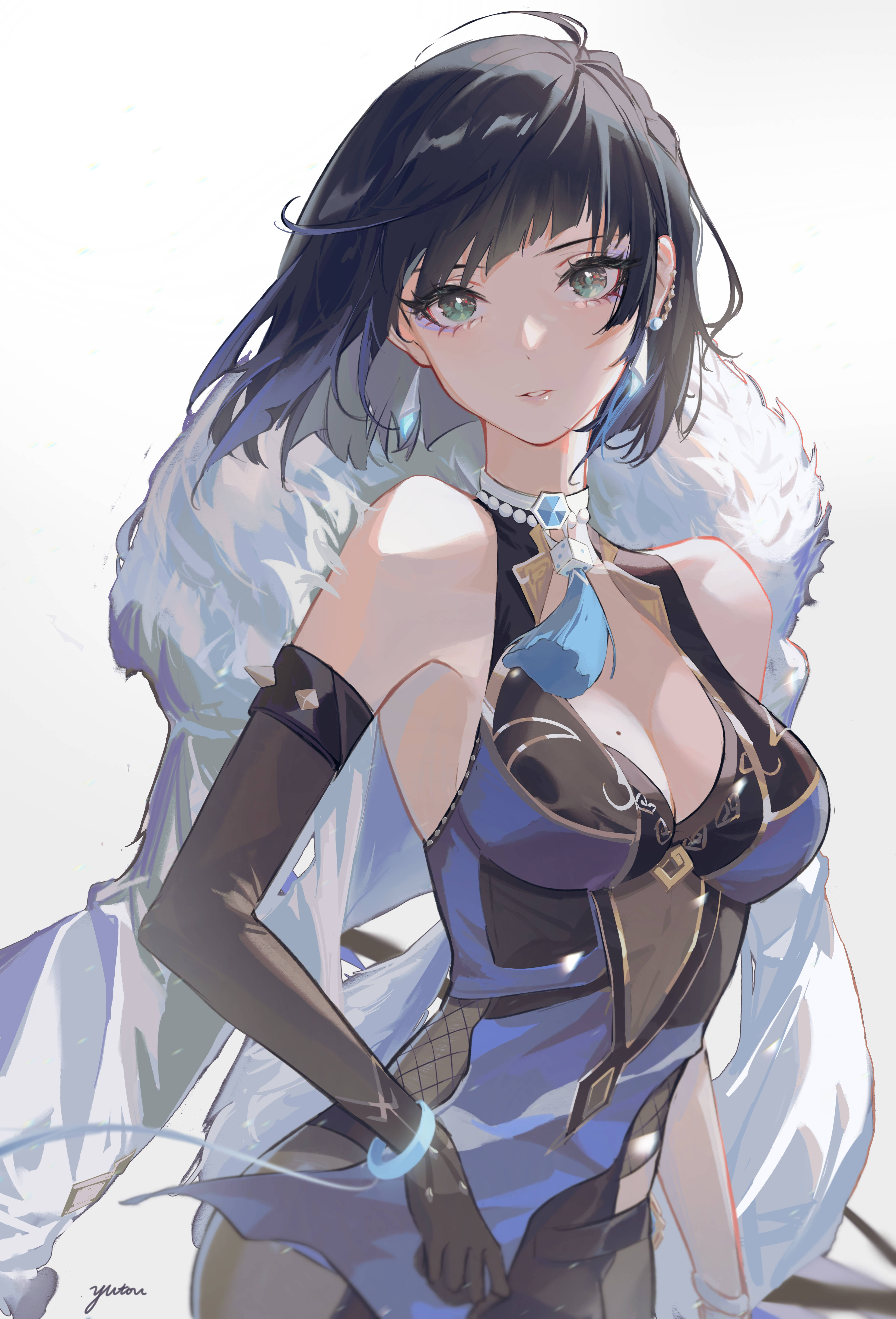 Genshin Impact, Yelan, dark hair, 5K Phone Wallpaper