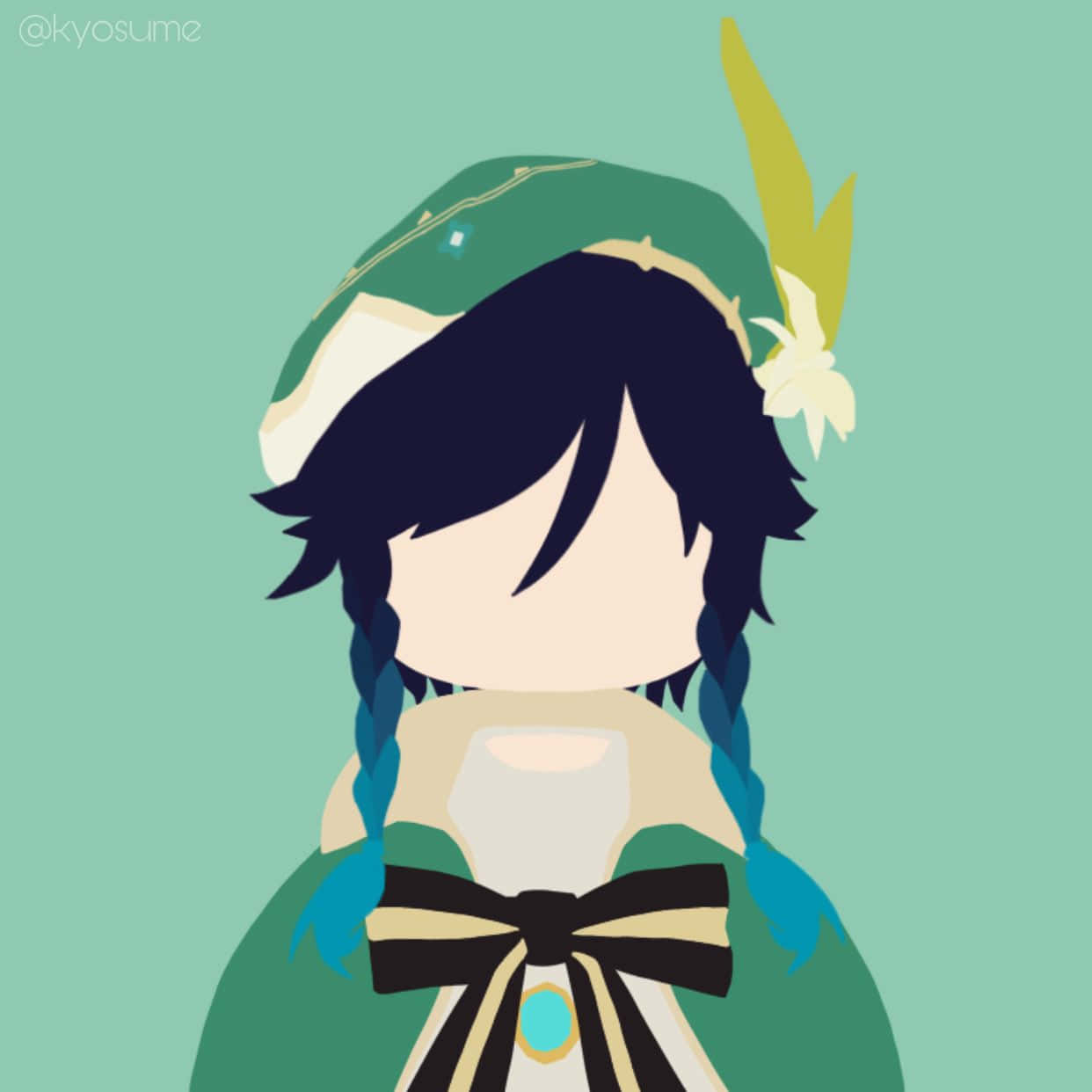 Venti, default PFP, anime character, SD Desktop Wallpaper