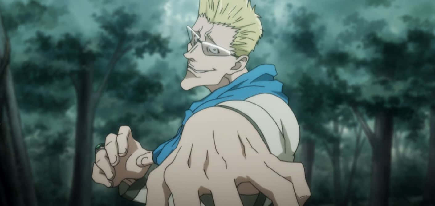 Genthru, blond anime man, glasses, HD Desktop Wallpaper