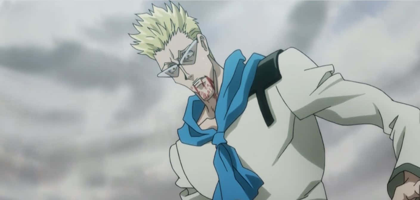 Genthru, spiky blonde hair, glasses, HD Desktop Wallpaper