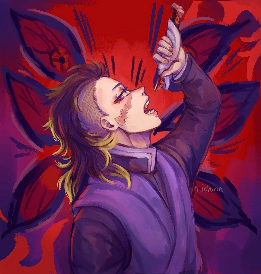 Genya, golden hair, purple attire, SD Phone Wallpaper