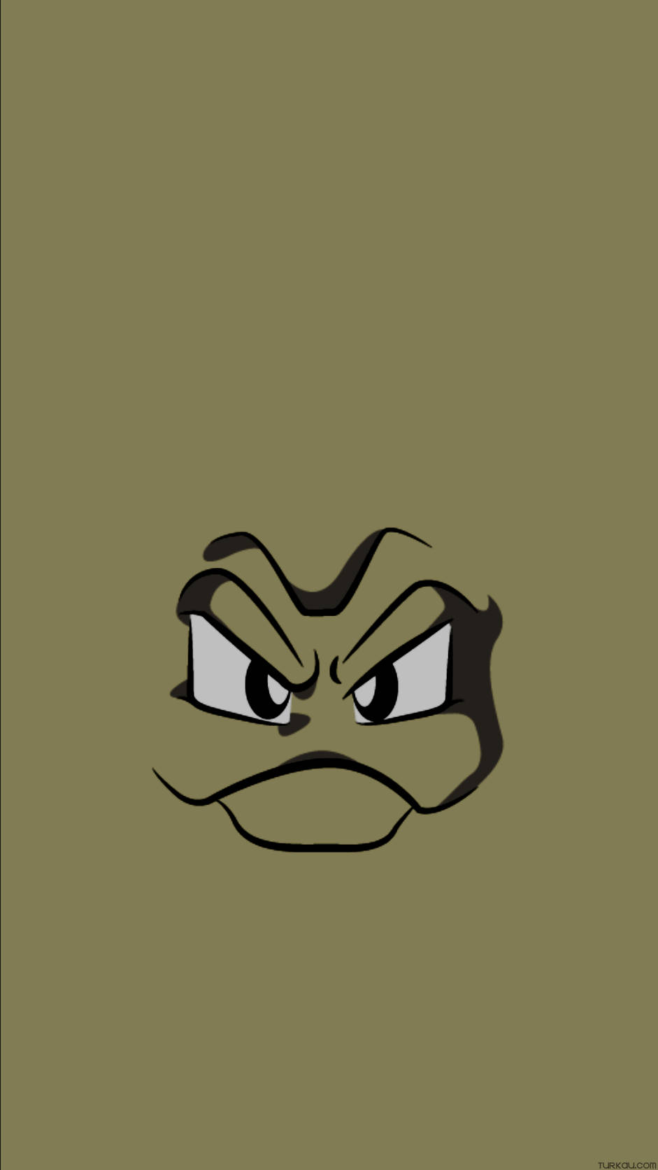 Geodude, angry cartoon face, narrowed eyes, HD Phone Wallpaper