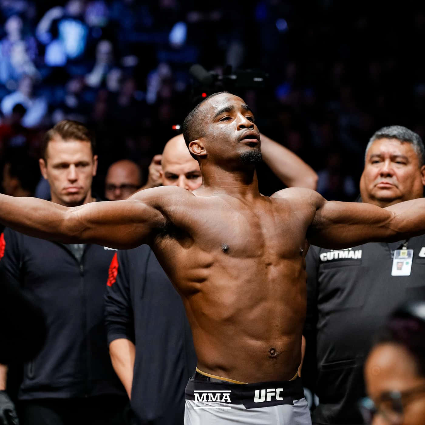 Geoff Neal, MMA fighter, victory pose, HD Desktop Wallpaper